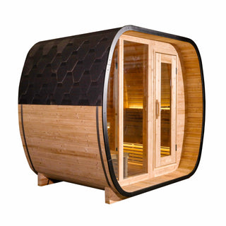 Anyi-4 Series Square Infrared Sauna – Carbonized Spruce Wood | Home Wellness & Relaxation Anyi Health