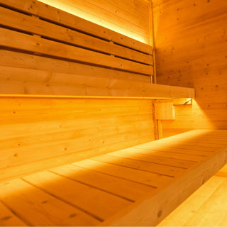 Anyi-5 Square Infrared Sauna – Carbonized Spruce Wood | 4-Person Home & Indoor Wellness Anyi Health