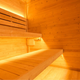 Anyi-5 Square Infrared Sauna – Carbonized Spruce Wood | 4-Person Home & Indoor Wellness Anyi Health
