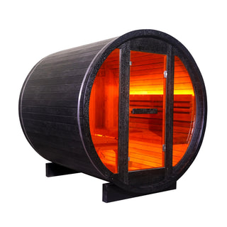 Anyi-6  Outdoor Sauna – Carbonized Spruce Wood | Durable 2-Person Home Wellness Anyi Health