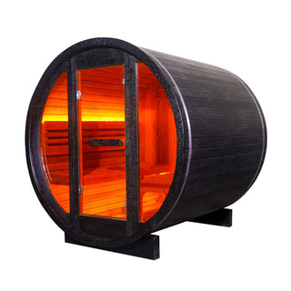 Anyi-6  Outdoor Sauna – Carbonized Spruce Wood | Durable 2-Person Home Wellness Anyi Health