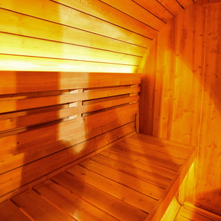 Anyi-6  Outdoor Sauna – Carbonized Spruce Wood | Durable 2-Person Home Wellness Anyi Health