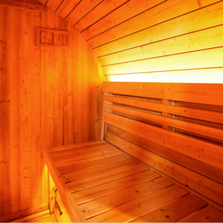 Anyi-6  Outdoor Sauna – Carbonized Spruce Wood | Durable 2-Person Home Wellness Anyi Health