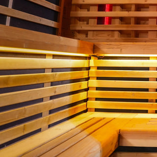 Anyi-9 Square Infrared Sauna – Carbonized Spruce Anyi Health