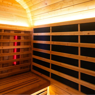 Anyi-9 Square Infrared Sauna – Carbonized Spruce Anyi Health