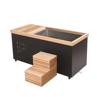 Black Rectangular Ice Tub – Modern Cold Plunge for Recovery & Wellness Anyi Health