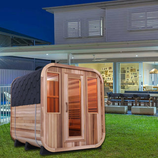 Red Cedar Square Sauna – Elegant Design, Premium Wellness Anyi Health