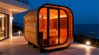 Anyi-9 Square Infrared Sauna – Carbonized Spruce Anyi Health