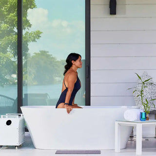 1-Person Oval Ice Bath with Chiller – Cold Plunge Therapy Tub Anyi Health