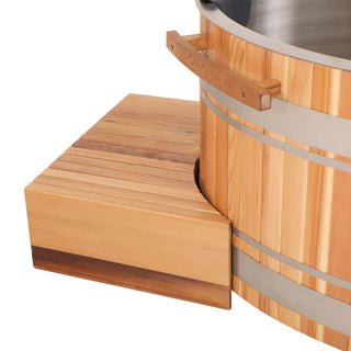 Premium Red Cedar Oval Ice Bath Tub – Cold Plunge Spa for Recovery & Wellness Anyi Health