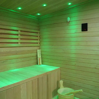 Outdoor Black Square Steam Sauna | Canadian Hemlock Anyi Health