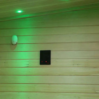 Outdoor Black Square Steam Sauna | Canadian Hemlock Anyi Health