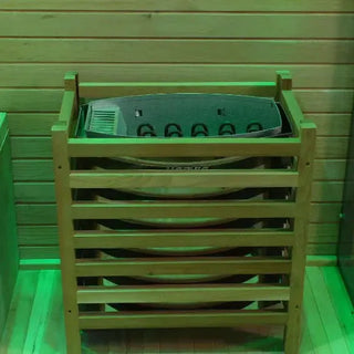 Outdoor Black Square Steam Sauna | Canadian Hemlock Anyi Health