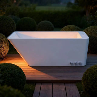 Rectangular Acrylic Cold Plunge Tub – Freestanding Ice Bath for Recovery Anyi Health