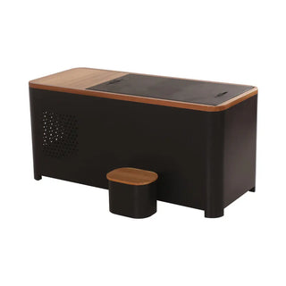 Black Rectangular Ice Tub – Outdoor Cold Plunge Recovery Bath Anyi Health