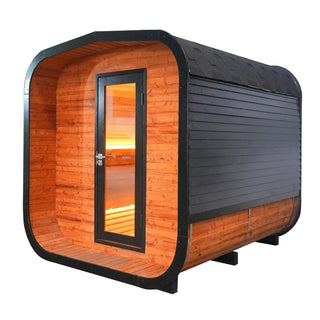Anyi-3 Square Infrared Sauna – Carbonized Spruce Wood | Home & Indoor Wellness Anyi Health