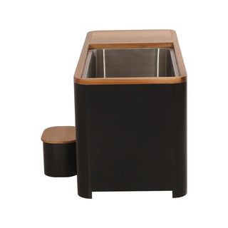 Black Rectangular Ice Tub – Outdoor Cold Plunge Recovery Bath Anyi Health