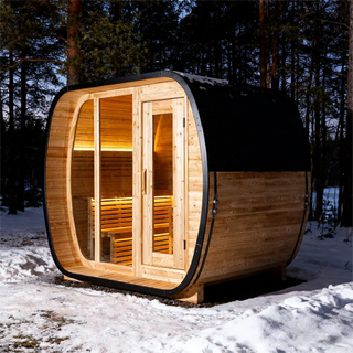 Anyi-4 Series Square Infrared Sauna – Carbonized Spruce Wood | Home Wellness & Relaxation Anyi Health