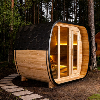 Anyi-4 Series Square Infrared Sauna – Carbonized Spruce Wood | Home Wellness & Relaxation Anyi Health