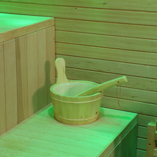 Outdoor Black Square Steam Sauna | Canadian Hemlock Anyi Health