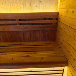 New 4-6 person Black Square Premium Thermo Spruce Wood Outdoor Sauna-FFF Anyi Health