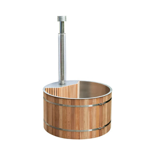 Luxury Wood-Fired Hot Tub for Backyard | Red Cedar & Spruce Anyi Health