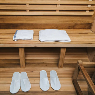 Outdoor Barrel Sauna with Front Porch & Panoramic Glass – Available in 2-6 Person Sizes Anyi Health