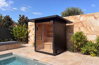 3-4 Person Outdoor Sauna with 6KW Heater | Canadian Red Cedar Traditional Sauna Anyi Health