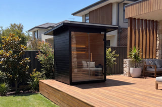 3-4 Person Outdoor Sauna with 6KW Heater | Canadian Red Cedar Traditional Sauna Anyi Health