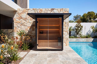 3-4 Person Outdoor Sauna with 6KW Heater | Canadian Red Cedar Traditional Sauna Anyi Health