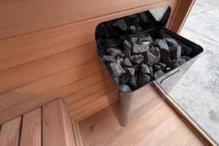3-4 Person Outdoor Sauna with 6KW Heater | Canadian Red Cedar Traditional Sauna Anyi Health