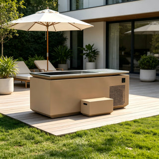 Stainless Steel Cold Plunge Tub with 1HP Chiller & Pump Anyi Health