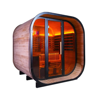 Anyi-9 Square Infrared Sauna – Carbonized Spruce Anyi Health