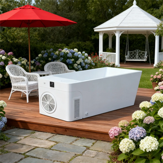 Acrylic Ice Bath Tub with Built-In Ice Machine – All-in-One Cold Plunge Spa Anyi Health