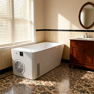 Acrylic Ice Bath Tub with Built-In Ice Machine – All-in-One Cold Plunge Spa Anyi Health