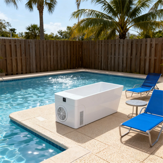 Acrylic Ice Bath Tub with Built-In Ice Machine – All-in-One Cold Plunge Spa Anyi Health