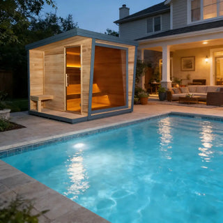 Anyi-5 Square Sauna – Carbonized Spruce Wood | 4-Person Home & Indoor Wellness Anyi Health