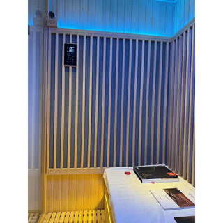 3-6 Person Far Infrared Reclining Chair Hemlock Sauna Room - Reclining Chair + Regular Seat Anyi Health