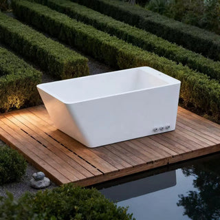 Rectangular Acrylic Cold Plunge Tub – Freestanding Ice Bath for Recovery Anyi Health