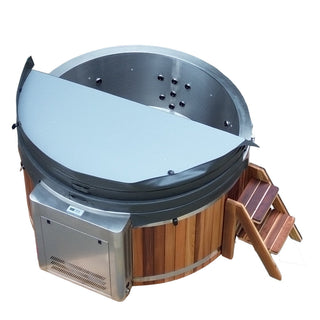 Luxury Red Cedar Jacuzzi Hot Tub with Integrated Heater Anyi Health