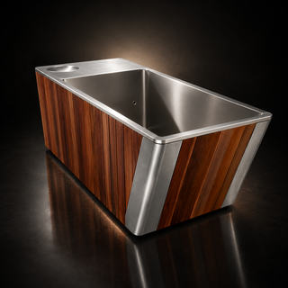 Wooden All-in-One Ice Tub – Cold Plunge Bath with Chiller for Recovery & Wellness Anyi Health