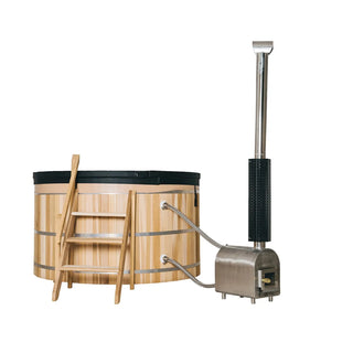 External Oven Heated Wooden Hot Tub – Traditional Outdoor Spa Anyi Health