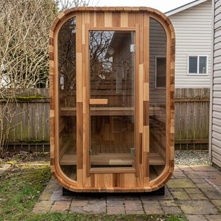 Red Cedar Outdoor Square Traditional Steam Sauna – Premium Home Wellness & Relaxation Anyi Health
