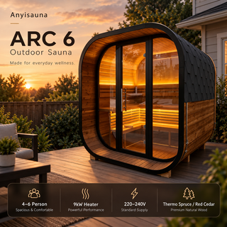 Anyisauna Arc 6 Outdoor Sauna-FFF Anyi Health