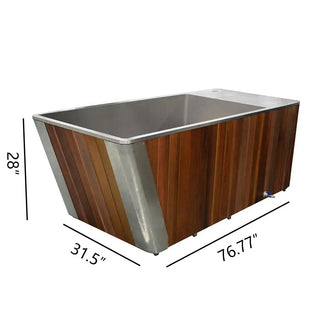Wooden All-in-One Ice Tub – Cold Plunge for Recovery and Wellness Anyi Health
