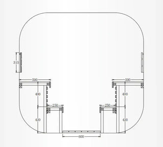 4-Person Brown Square Outdoor Sauna – Traditional Steam Backyard Wellness Cabin Anyi Health