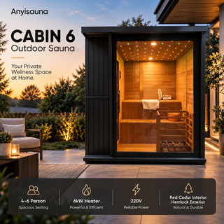 Anyisauna CABIN 6 Outdoor Sauna Anyi Health