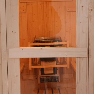 4–6 Person Outdoor Barrel Sauna | Premium White Spruce Traditional Steam Sauna with Accessories Anyi Health