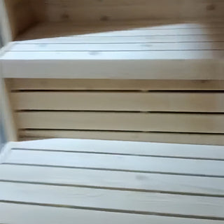 6-person Square Luxury Outdoor Sauna with Private Changing Room - XPO