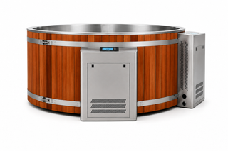 Luxury Red Cedar Jacuzzi Hot Tub with Integrated Heater Anyi Health